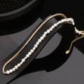 Mix Style Freshwater Pearl Chain 925 Sterling Silver Zircon Tennis Choker Necklace 1