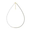 Mix Style Freshwater Pearl Chain 925 Sterling Silver Zircon Tennis Choker Necklace 5