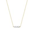 Three Freshwater Pearl 14K Gold Plated Pearl Choker Necklace 5