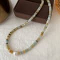 Natural Stone Handmade Beaded Pearl Necklace Elegant Color Natural Stone 1