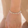 14K Gold Plated Adjustable Freshwater Pearl Bracelet, Trendy 4