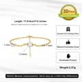 Freshwater Pearl Paperclip Spliced Chain Bracelet, 925 Sterling Silver 14K Gold Plated 5
