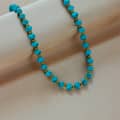 Beaded Necklace Natural Stone Waterproof Stainless Steel 18K Gold PVD Coated 2
