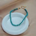 Beaded Necklace Natural Stone Waterproof Stainless Steel 18K Gold PVD Coated 3