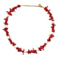 Waterproof Natural Stone Pearl Necklace Handmade Beaded Stainless Steel 1