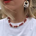 Waterproof Natural Stone Pearl Necklace Handmade Beaded Stainless Steel 5