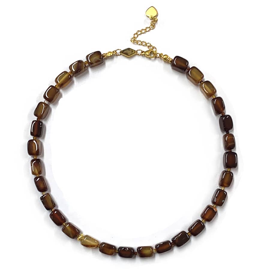 Natural Stone Handmade Beaded Necklace - main