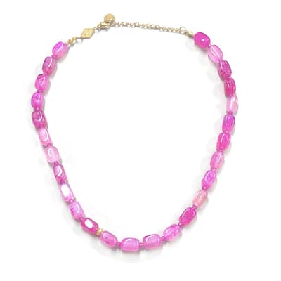 Natural Stone Handmade Beaded Necklace detail 4