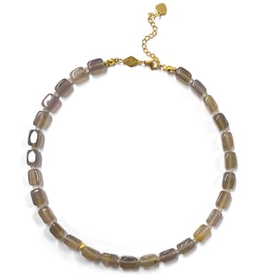 Natural Stone Handmade Beaded Necklace detail 6