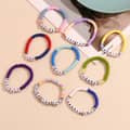 Square Letter Beaded Stainless Steel Bracelet 3