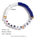 Square Letter Beaded Stainless Steel Bracelet 5