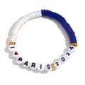 Square Letter Beaded Stainless Steel Bracelet 6