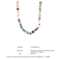 Natural Stone Pearl Necklace Handmade Beaded Stainless Steel 6