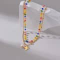 Beaded Necklace Colorful Beads Waterproof Titanium Steel Freshwater Pearl New Style 2