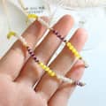 Natural Stone Handmade Beaded Necklace 18K PVD Coated Stainless Steel Pearl 2