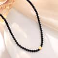 Ins Style Natural Stone Stainless Steel Necklace 18K Elegant Handmade Beaded Gift 6