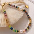 Handmade Jewelry Set Bohemian Style Freshwater Pearl Natural Stone Beads Necklace Bracelet 1