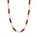 Ins Style Natural Stone Beads Necklace Handmade Design Stainless Steel 1
