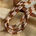 Ins Style Natural Stone Beads Necklace Handmade Design Stainless Steel 2