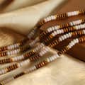 Ins Style Natural Stone Beads Necklace Handmade Design Stainless Steel 3