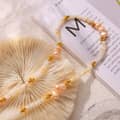 Natural Freshwater Pearl Stainless Steel Necklace Handmade Beaded Natural Stone 2