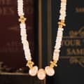Natural Freshwater Pearl Stainless Steel Necklace Handmade Beaded Natural Stone 3