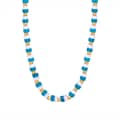Elegant Natural Stone Stainless Steel Necklace Handmade Beaded New Style Waterproof 1