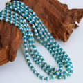 Elegant Natural Stone Stainless Steel Necklace Handmade Beaded New Style Waterproof 2