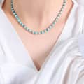 Elegant Natural Stone Stainless Steel Necklace Handmade Beaded New Style Waterproof 5