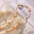 New Style Beaded Necklace Freshwater Pearl Waterproof Titanium Steel Shell Beads 4