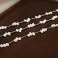 Beaded Necklace Waterproof Titanium Steel Freshwater Pearl New Style 3