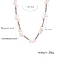 Beaded Necklace Waterproof Titanium Steel Freshwater Pearl New Style 6