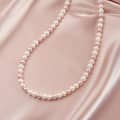 Delicate Trendy Shell Pearl Necklace Summer Beach 925 Silver Mixed Pearls Choker 3