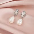 Fashion Freshwater Pearl Irregular Gold Plated Baroque Pearl Earrings 3