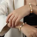 Vintage Natural Stone Freshwater Pearl Handmade Beads Bracelet 5