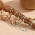 Natural Stone O-Chain Double Layer Stainless Steel Handmade Bracelet 5