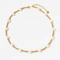 Stainless Steel Beads Necklace Handmade Pearls Waterproof 1