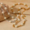 Stainless Steel Beads Necklace Handmade Pearls Waterproof 3