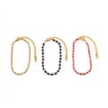 Crystal Stone Stainless Steel Beads Bracelet, Non-Fading 6