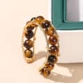 Minimalist Natural Stone Ring With Colorful Beads 6