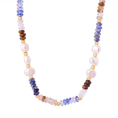 Freshwater Pearl Natural Stone Beads Necklace Creative Handmade Party Gift detail 1