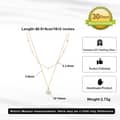 Dainty Pearl Layering Necklace Delicate Minimalist Flower Pendant 5