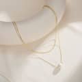 14K Gold Plated 925 Sterling Silver Single Big Round Pearl Pendant Necklace 2