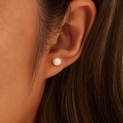 925 Silver Pearl Earrings 2.5-6.5mm Freshwater Pearl Stud Earrings Gold Plated detail 5