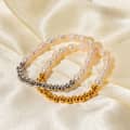 Freshwater Pearl 18K Handmade Beaded Stainless Steel Bracelet 2