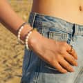 Freshwater Pearl 18K Handmade Beaded Stainless Steel Bracelet 5