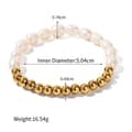 Freshwater Pearl 18K Handmade Beaded Stainless Steel Bracelet 6