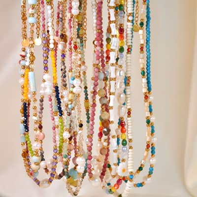 Beaded Necklace Shell Stone Waterproof Stainless Steel Freshwater Pearl New Style detail 3