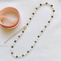 New Style Beaded Necklace Natural Agate Stone Waterproof Titanium Steel Beads Gold Stainless Steel 5