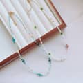 Beaded Necklace Natural Stone Waterproof Titanium Steel Freshwater Pearl 4